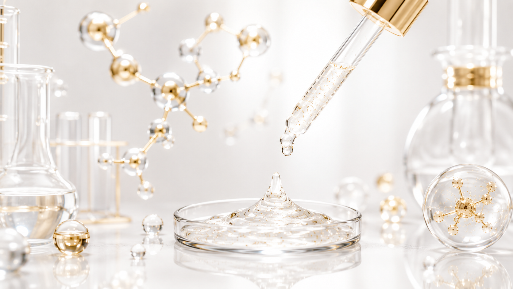 Multi-peptide skincare complex supporting firmness and visible skin renewal.