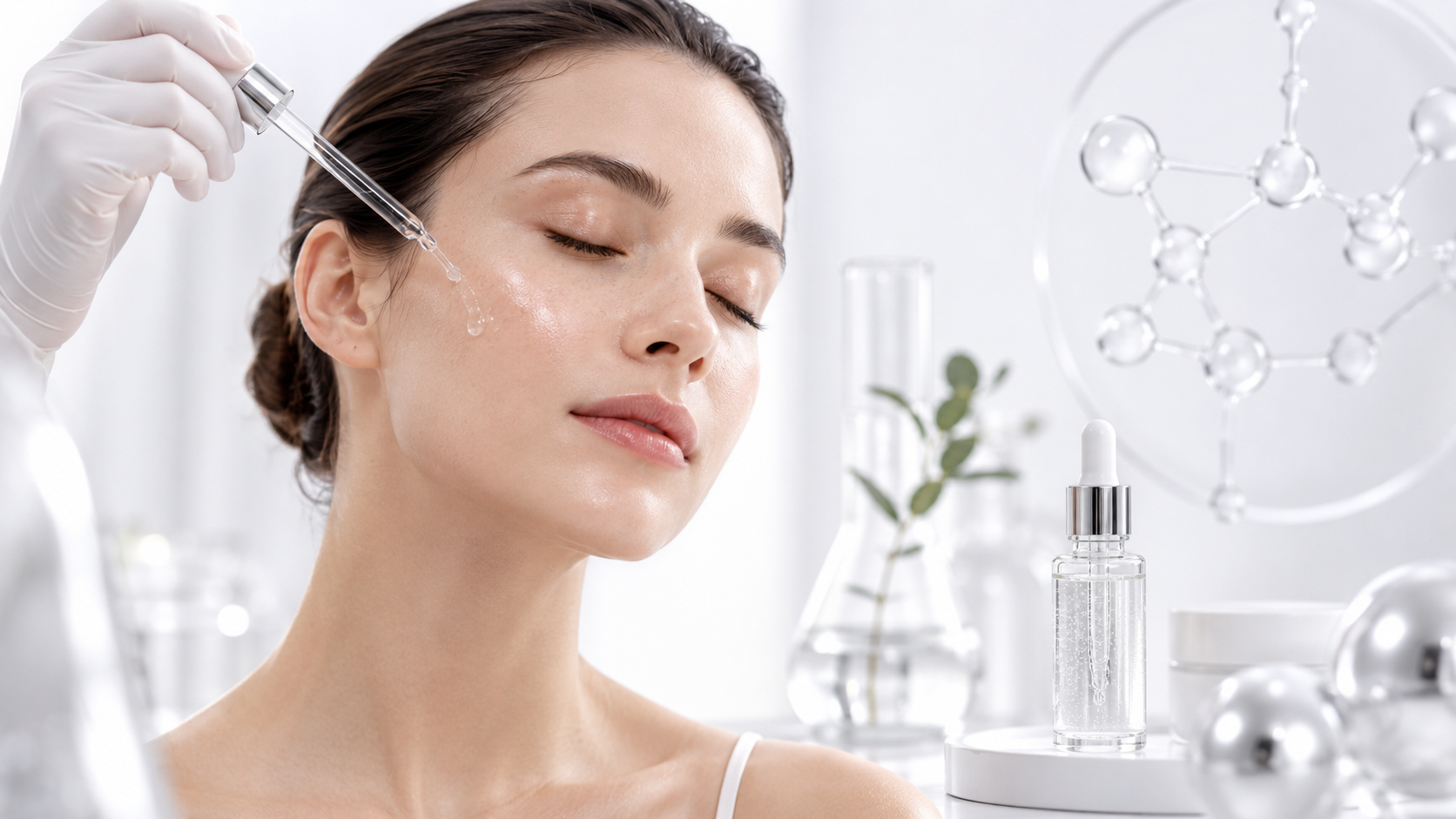 Luxury regenerative skincare concept for sensitive and stressed skin.